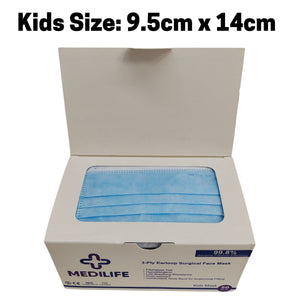 Medilife 3 Ply Surgical Mask for Children (Blue)