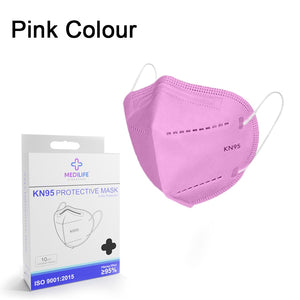 Medilife KN95 10pcs/box (Hot Pink)