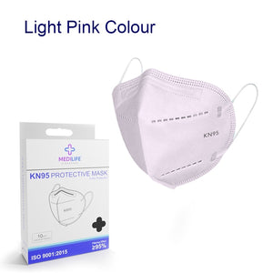 Medilife KN95 10pcs/box (Light Pink)