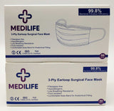 Medilife 3 Ply Surgical Face Mask (Blue)