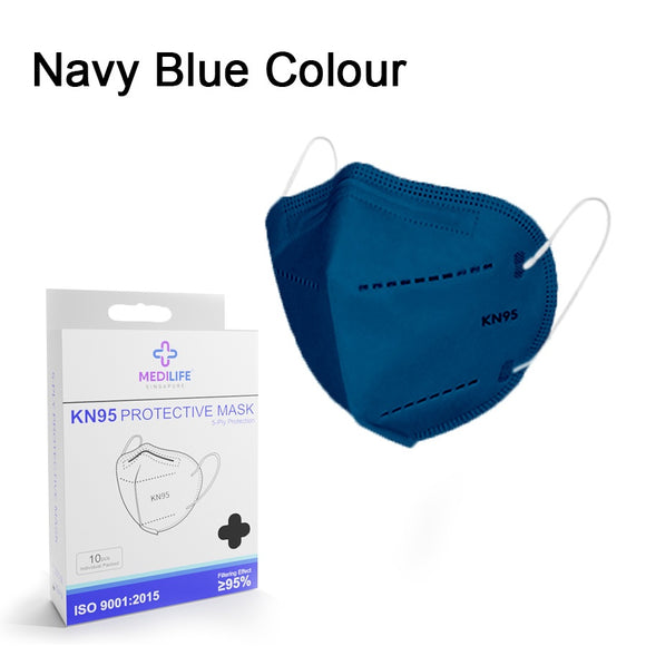 Medilife KN95 10pcs/box (Navy Blue)